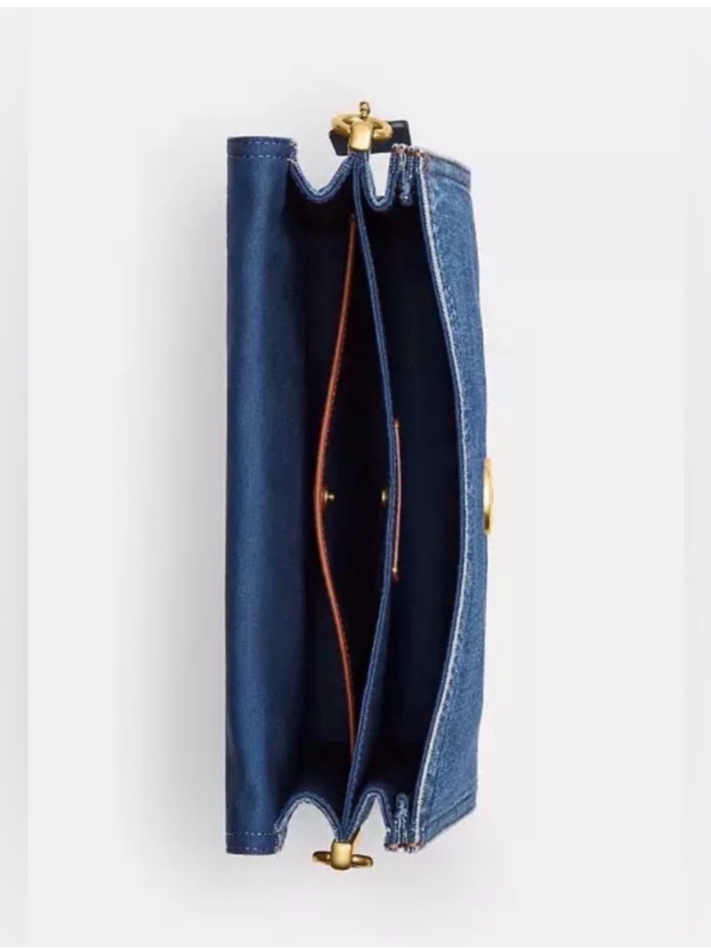 Coach Tabby 30 with Chain Denim Handbag - Picture 4 of 13